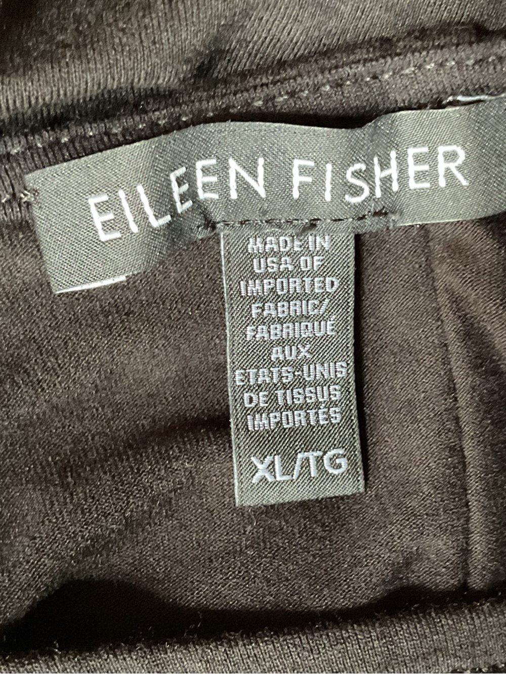 Black Eileen Fisher Long Sleeve Shift Dress - XL, Women's Simple Elegance - Picture 5 of 5